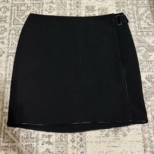 White House Black Market Cross Over Skirt with Buckle